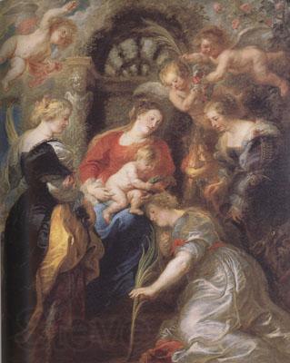 Peter Paul Rubens The Coronation of St Catherine (mk01) Germany oil painting art